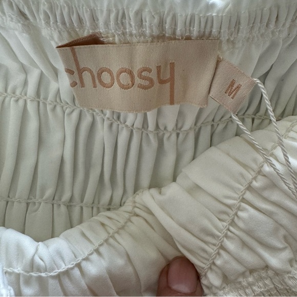 NWT Choosy White Endless Summer Eyelet Off the Shoulder Mini Dress Size Medium - Picture 13 of 15